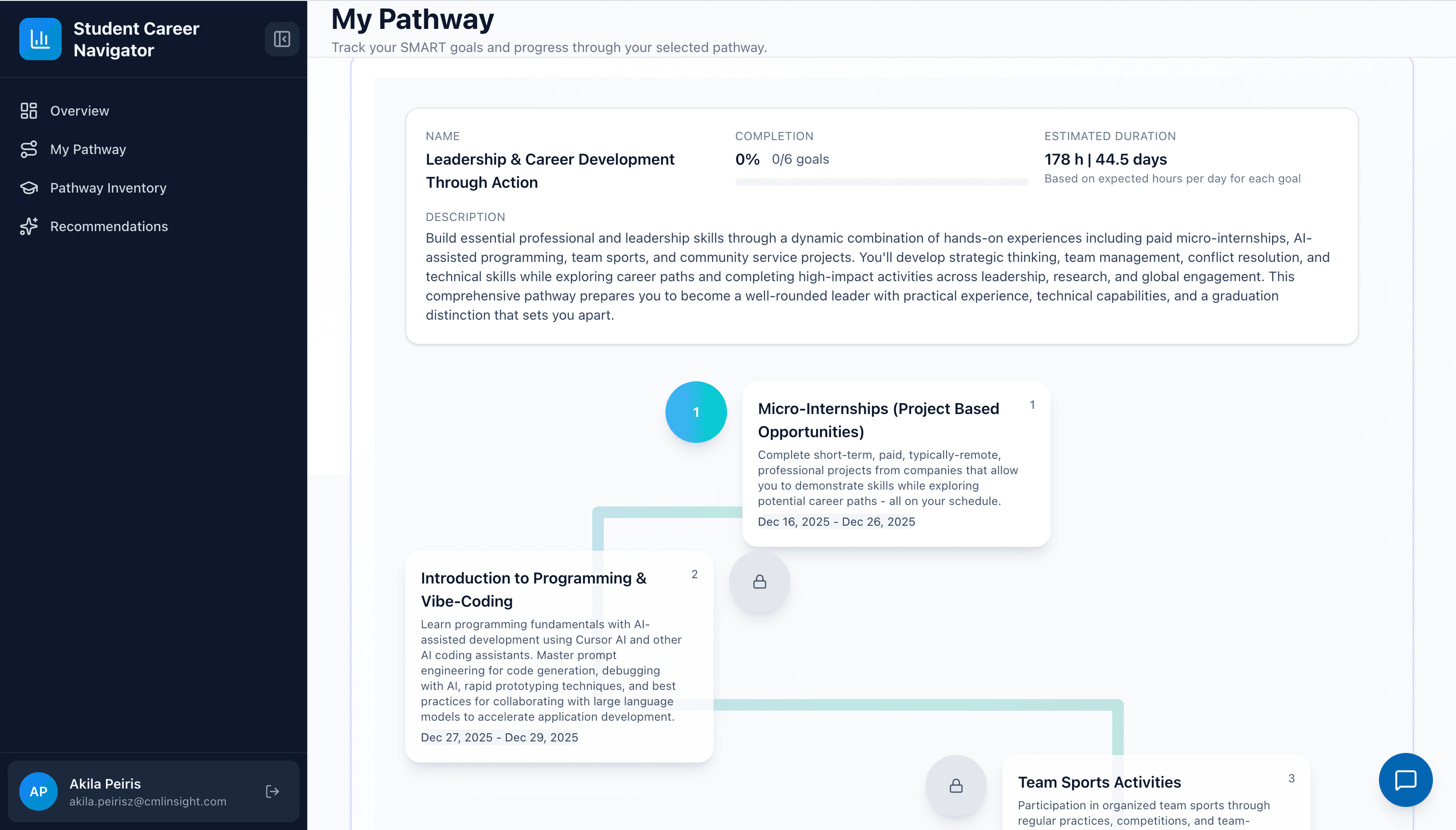 UTA Student Career Success Pathway App